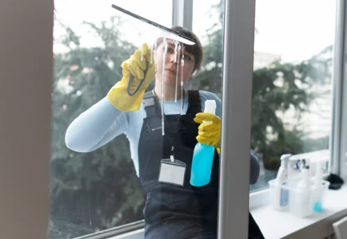 Nettoyage de vitres intérieures et extérieures à Caudan